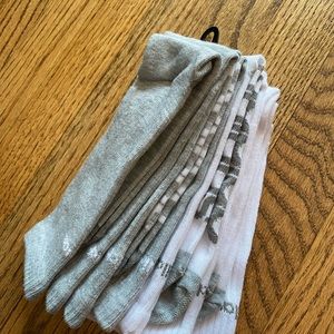Six variety Pairs of Men’s Size 7-11 Grey and White Adidas Socks